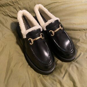 Steve Madden Lando Sherpa loafers